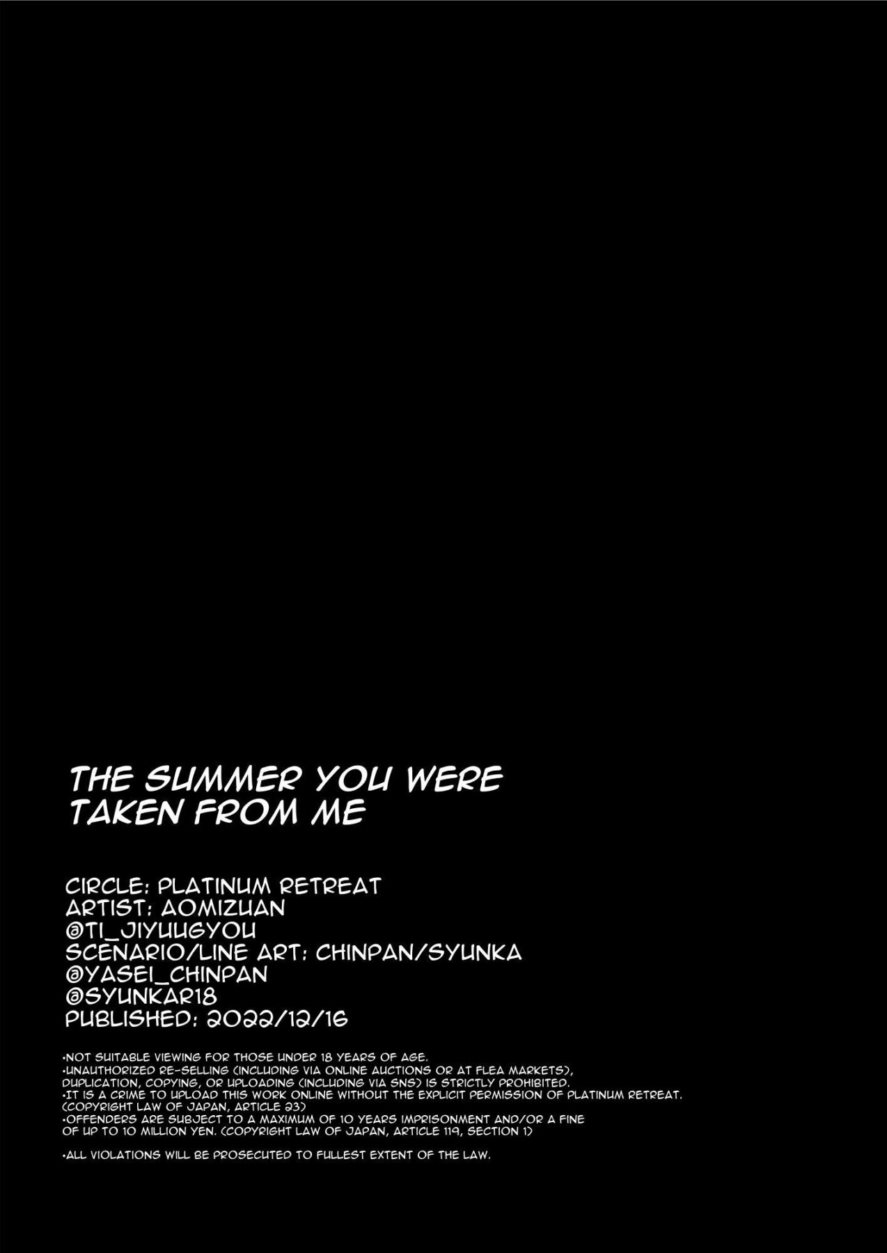 Hentai Manga Comic-That Summer You Were Taken-Read-79